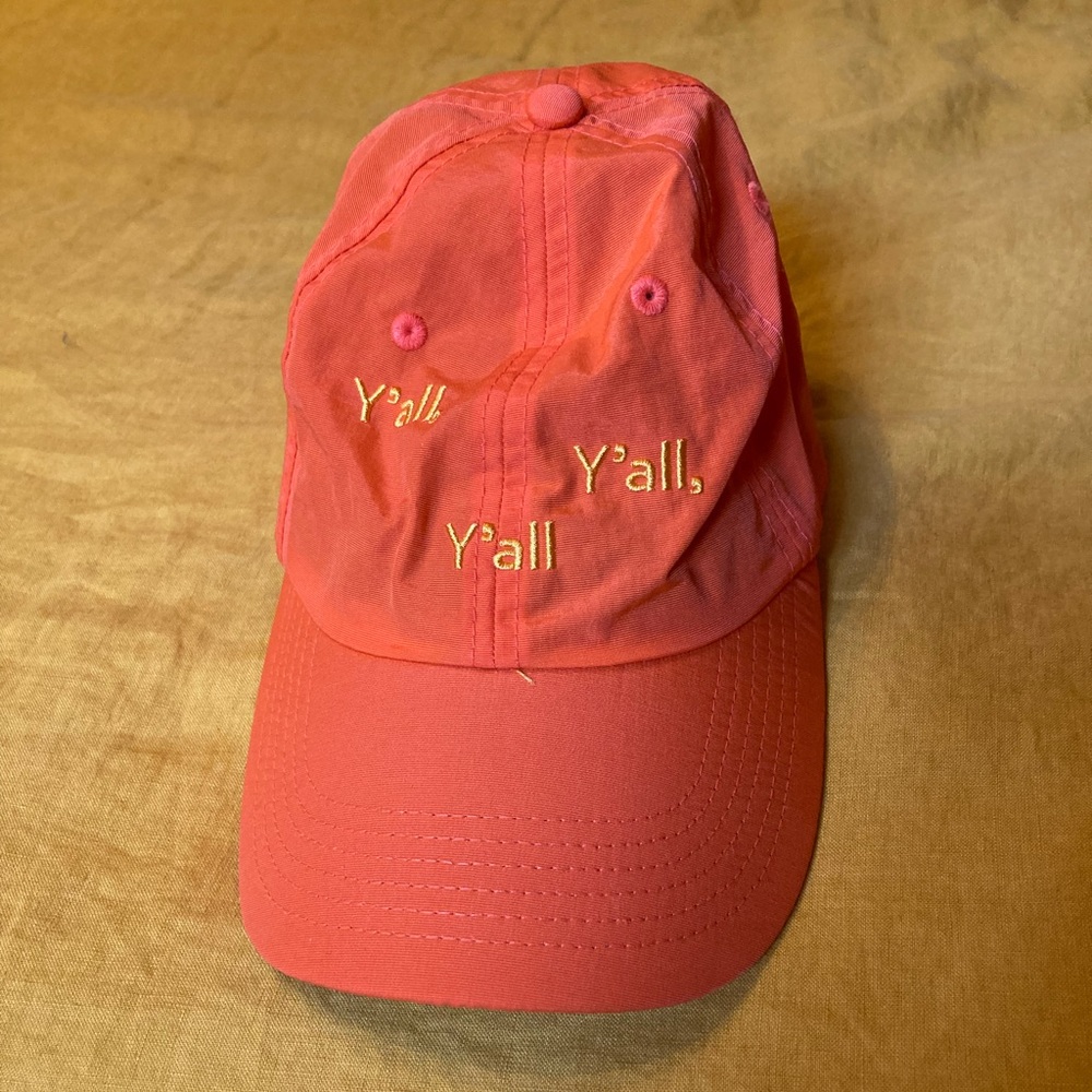 Outdoor Voices Coral 'Y'all' Embroidered Baseball Cap